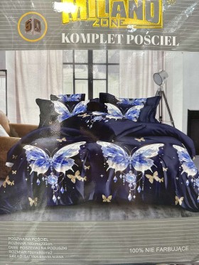 Komplet pościeli 100% satyna - bawełna 3 Częścowy Rozmiar : 160/200