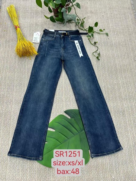 Spodnie Jeansy damskie ,Size xs-xl.paczka 12szt,