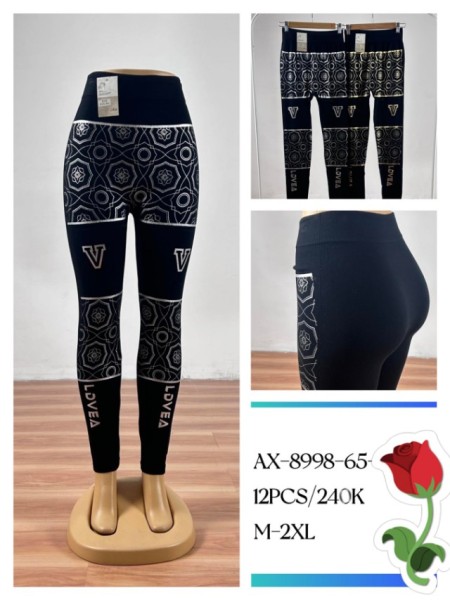 Legginsy damskie , Size m-2xl,paczka 12szt,mix kolor