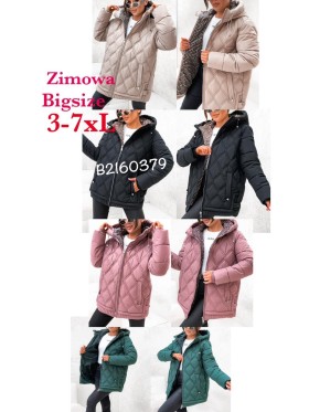 Kurtki damskie , Size 3-7xl,paczka 5szt,1  kolor