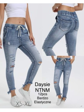 Spodnie  Jeansy damskie   ,Size xs-xl.paczka 12szt,