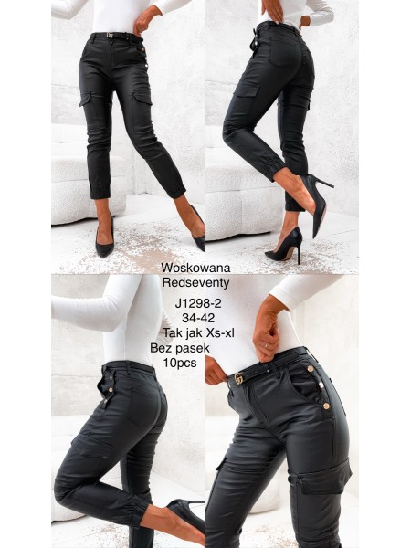 Spodnie skórzane damskie   ,Size 34-42.paczka 10szt,