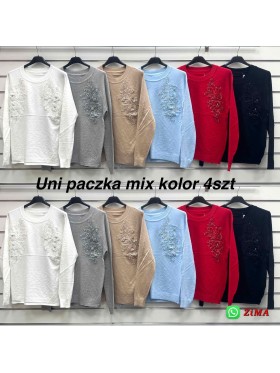 Swetry damskie   ,Size uni.paczka 4szt,mix kolor