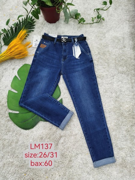 Spodnie Jeansy damskie ,Size 26-31.paczka 12szt,