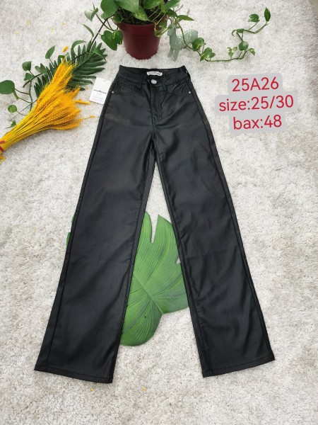 Spodnie skórzane damskie ,Size 25-30.paczka 12szt,