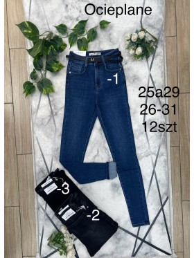 Spodnie Jeansy damskie ,Size 26-31.paczka 12szt,