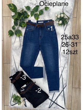 Spodnie Jeansy damskie ,Size 26-31.paczka 12szt,