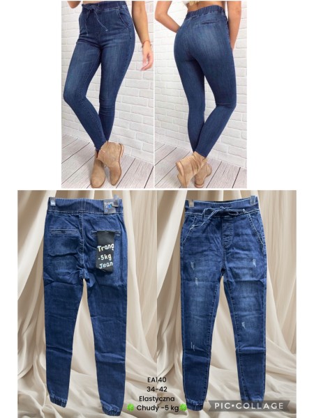 Spodnie Jeansy damskie ,Size 34-42.paczka 10szt,