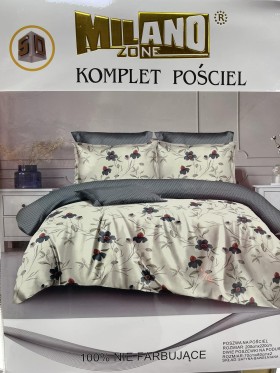 Komplet pościeli 100% satyna - bawełna 3 Częściowy Rozmiar : 200/220