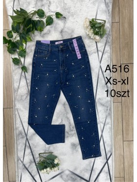 Spodnie Jeansy damskie ,Size xs-xl.paczka 10szt,