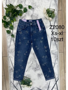 Spodnie Jeansy damskie ,Size xs-xl.paczka 10szt,