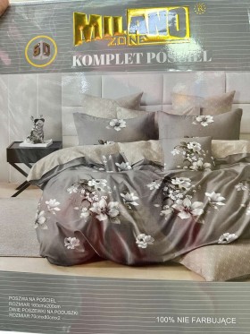 Komplet pościeli 100% satyna - bawełna 3 Częściowy Rozmiar : 160/200