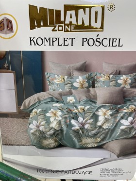 Komplet pościeli 100% satyna - bawełna 3 Częściowy Rozmiar : 200/220