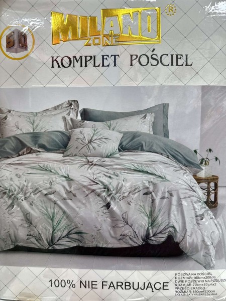 Komplet pościeli 100% satyna - bawełna 4 Częściowy Rozmiar :160/200