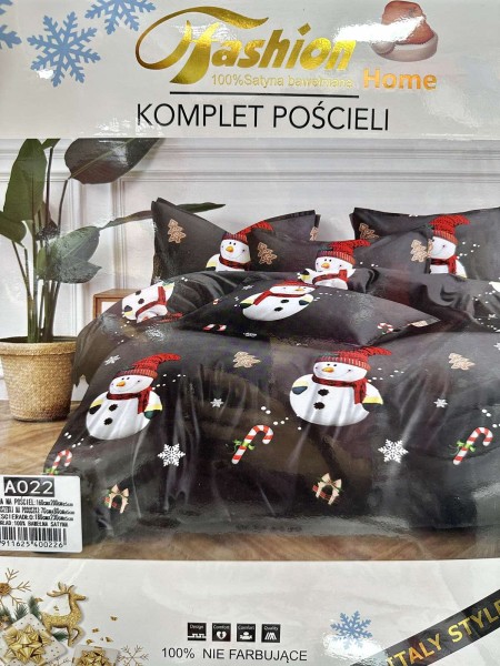 Komplet pościeli 100% satyna - bawełna 4 Częściowy Rozmiar :160/200