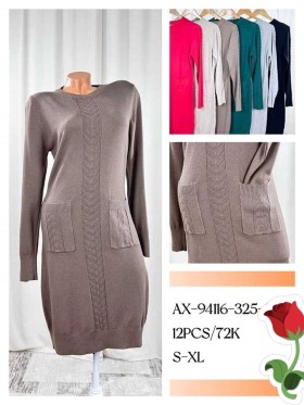 Sukienki damskie , size s-xl, paczka 12szt, mix kolor