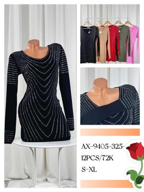 Sukienki damskie , size s-xl, paczka 12szt, mix kolor