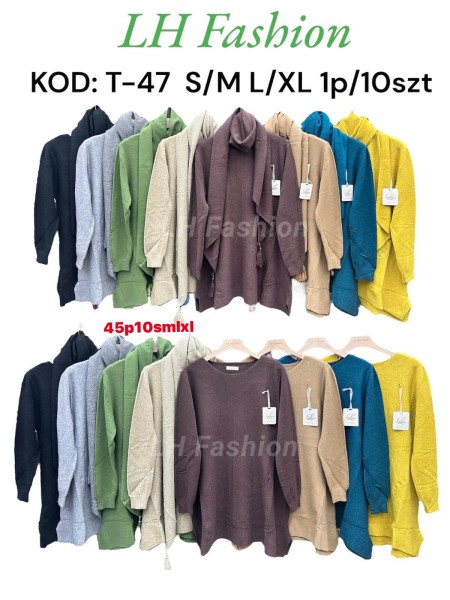 Swetry damskie , size s-xl, paczka 10szt, mix kolor