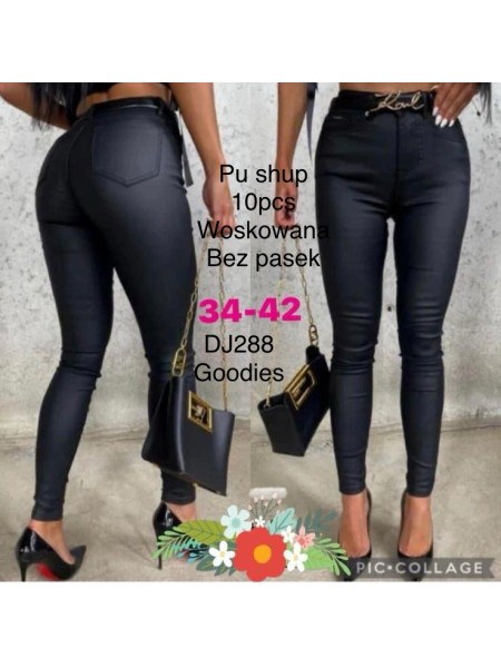 Spodnie skórzane damskie ,Size 34-42.paczka 10szt,