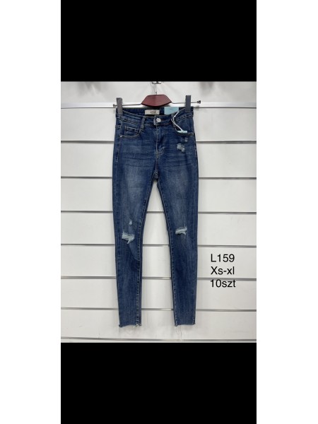 Spodnie Jeansy damskie  ,Size xs-xl.paczka 10szt,