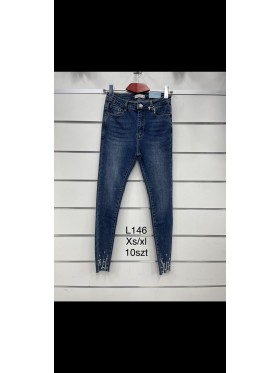 Spodnie Jeansy damskie  ,Size xs-xl.paczka 10szt,