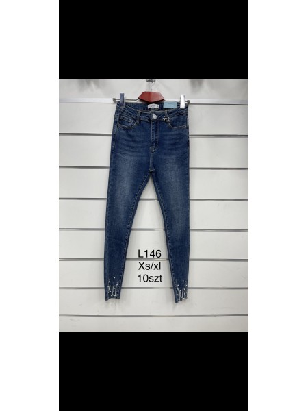 Spodnie Jeansy damskie  ,Size xs-xl.paczka 10szt,