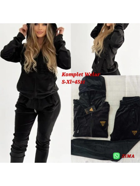 Komplety welurowe damskie  ,Size s-xl ,paczka 4szt,1 kolor