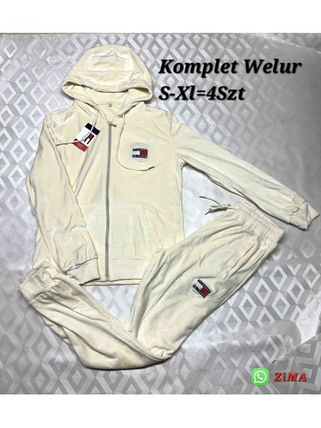 Komplety welurowe damskie  ,Size s-xl ,paczka 4szt,1 kolor