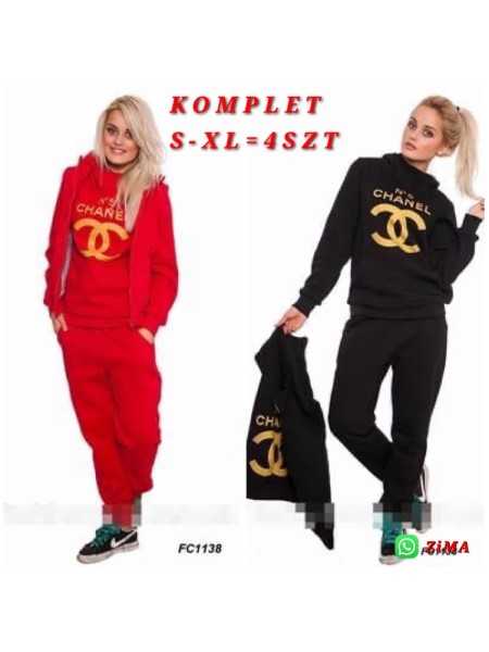 Komplety dresowe damskie  ,Size s-xl ,paczka 4szt,1 kolor