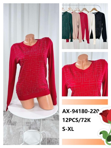 Swetry damskie , size s-xl, paczka 12szt ,Mix kolor