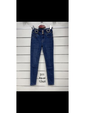 Spodnie Jeansy damskie ,Size xs-xl.paczka 12szt,