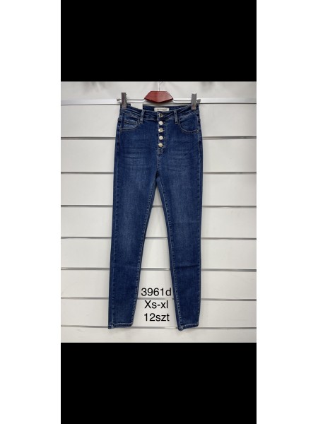 Spodnie Jeansy damskie ,Size xs-xl.paczka 12szt,