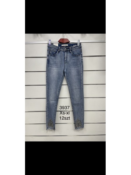 Spodnie Jeansy damskie ,Size xs-xl.paczka 12szt,