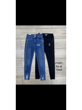 Spodnie Jeansy damskie ,Size xs-xl.paczka 10szt,