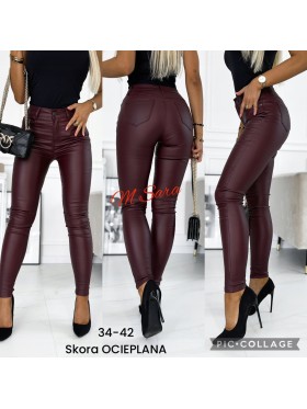 Spodnie skórzane damskie  ,Size 34-42.paczka 12szt,