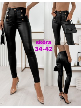 Spodnie skórzane damskie  ,Size 34-42.paczka 12szt,