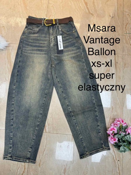 Spodnie Jeansy damskie M'sara,Size xs-xl.paczka 10szt,