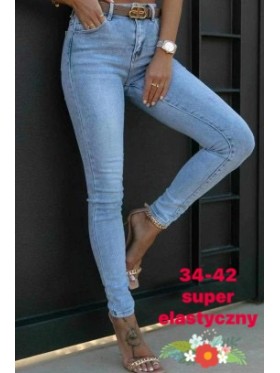 Spodnie Jeansy damskie ,Size 34-42.paczka 12szt,