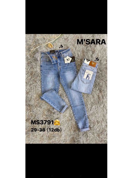 Spodnie Jeansy damskie M'sara,Size 29-38.paczka 12szt,