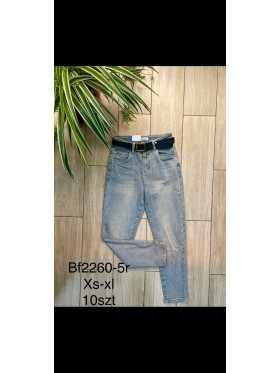 Spodnie Jeansy damskie ,Size xs-xl.paczka 10szt,