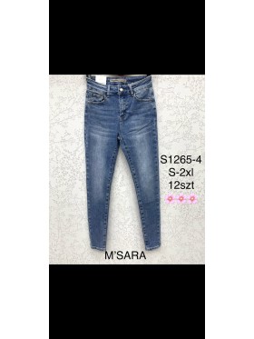 Spodnie Jeansy damskie M'sara,Size S-2XL.paczka 12szt,