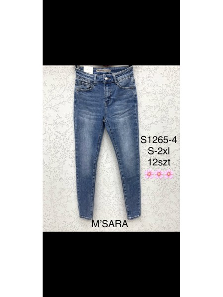 Spodnie Jeansy damskie M'sara,Size S-2XL.paczka 12szt,