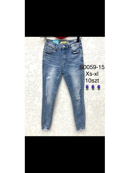 Spodnie Jeansy damskie ,Size xs-xl.paczka 10szt,