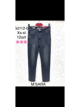 Spodnie Jeansy damskie ,Size xs-xl.paczka 12szt,