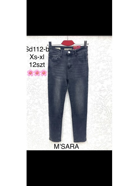 Spodnie Jeansy damskie ,Size xs-xl.paczka 12szt,