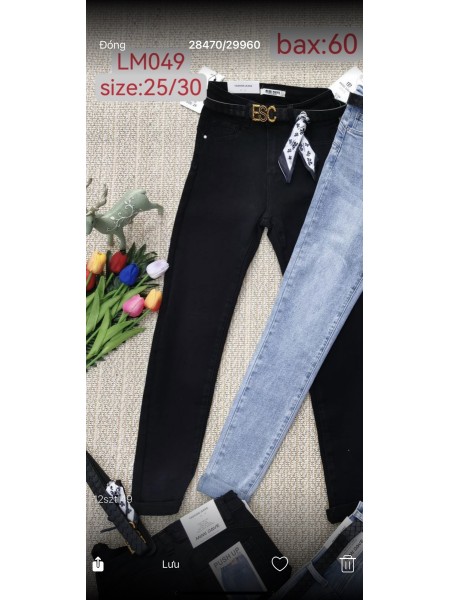 Spodnie Jeansy damskie ,Size 25-30.paczka 10szt,