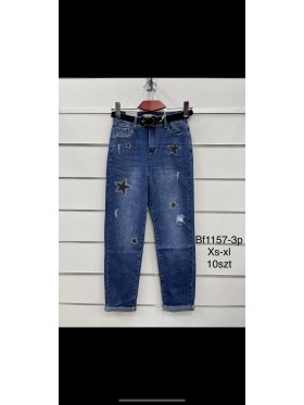 Spodnie Jeansy damskie ,Size xs-xl.paczka 10szt,