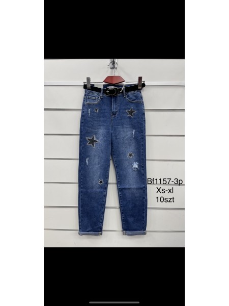 Spodnie Jeansy damskie ,Size xs-xl.paczka 10szt,