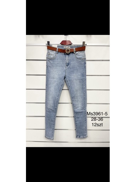 Spodnie Jeansy damskie ,Size 28-36.paczka 12szt,