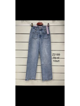 Spodnie Jeansy damskie ,Size xs-xl.paczka 10szt,